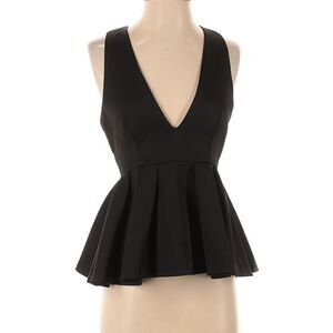 C/MEO Collective Deep V Peplum Top - sz S, New